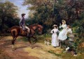 A Meeting by The Stile Heywood Hardy horse riding